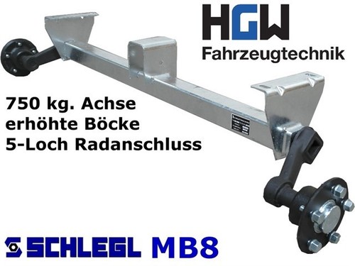 750 achse erhöhte böcke - kg.,
