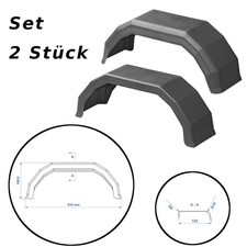 2 x Anhänger Kotflügel