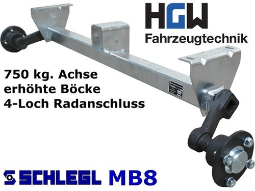 750 achse erhöhte böcke - achse,